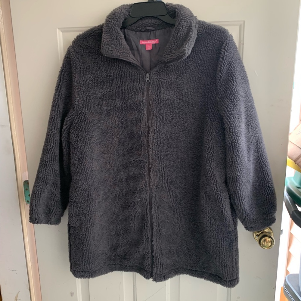 Woman Within Charcoal Teddy Jacket